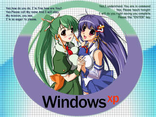 anthropomorphism futaba os-tan windows xp   - Konachan.com  Anime Wallpapers